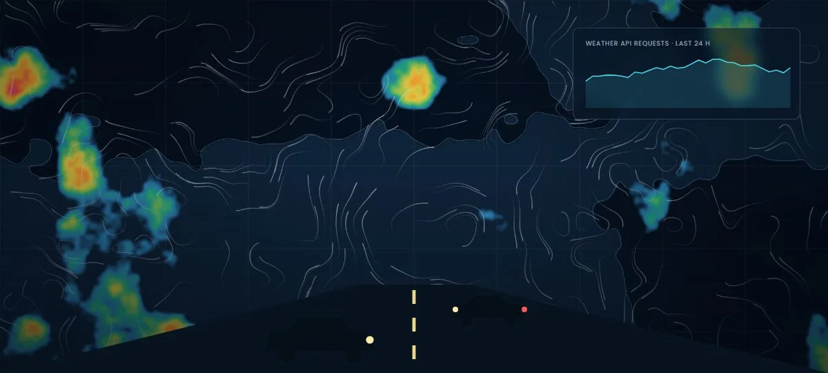 Weather API data feeding a mobility platform