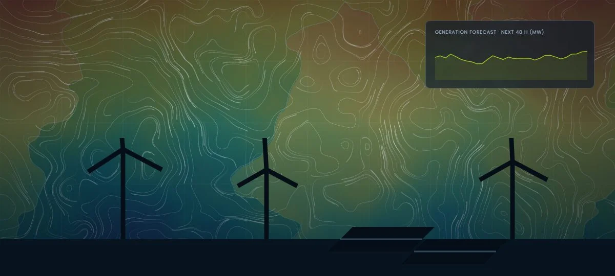 Generation forecast chart over a wind farm