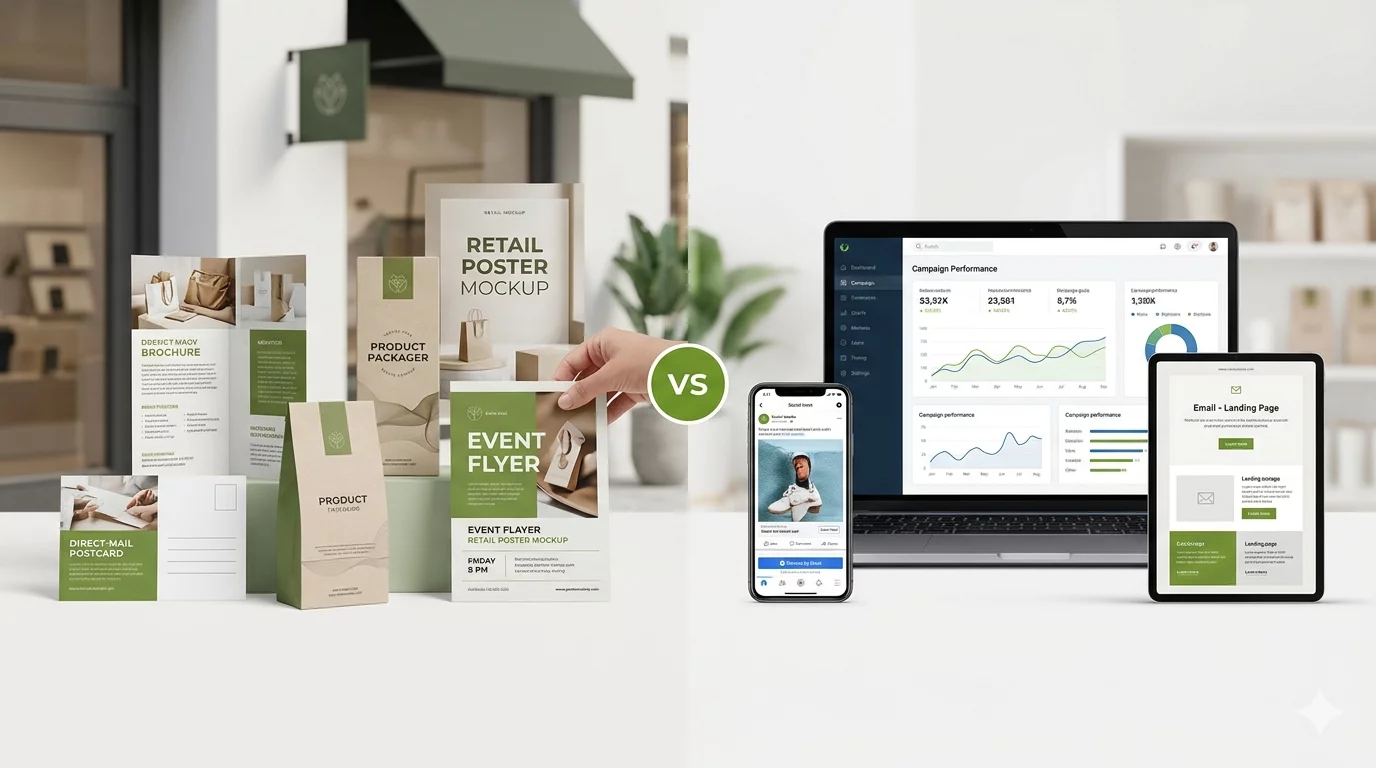 When to Use Print vs. Digital Marketing for US Audiences