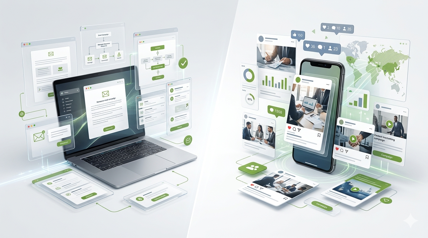Email vs Social Media for B2B Lead Generation