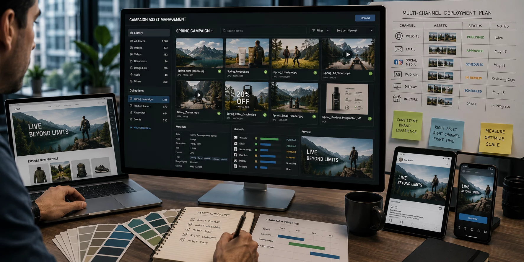 Campaign Asset Management for Multi-Channel Deployment 