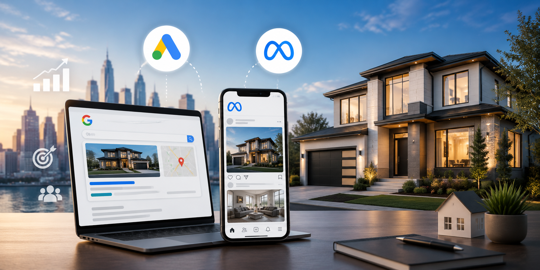 Real Estate Paid Advertising on Google and Meta USA