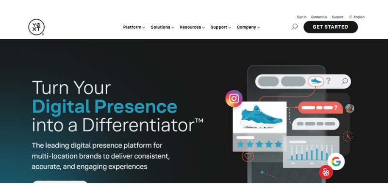 Yext Homepage