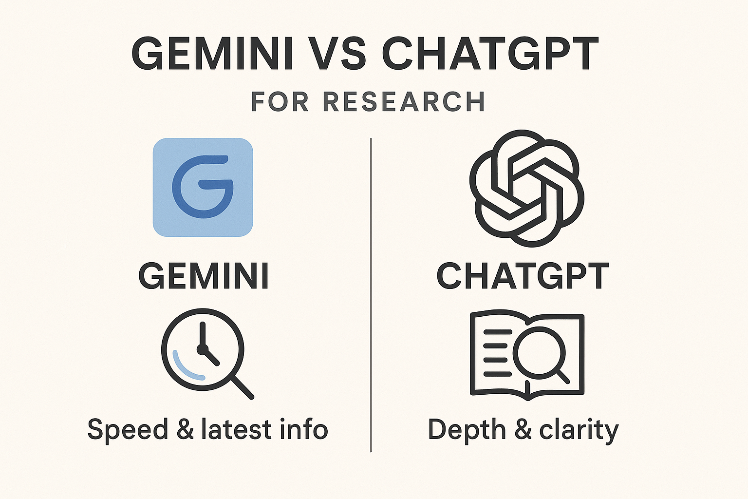 Gemini vs ChatGPT : The Best AI model in 2025
