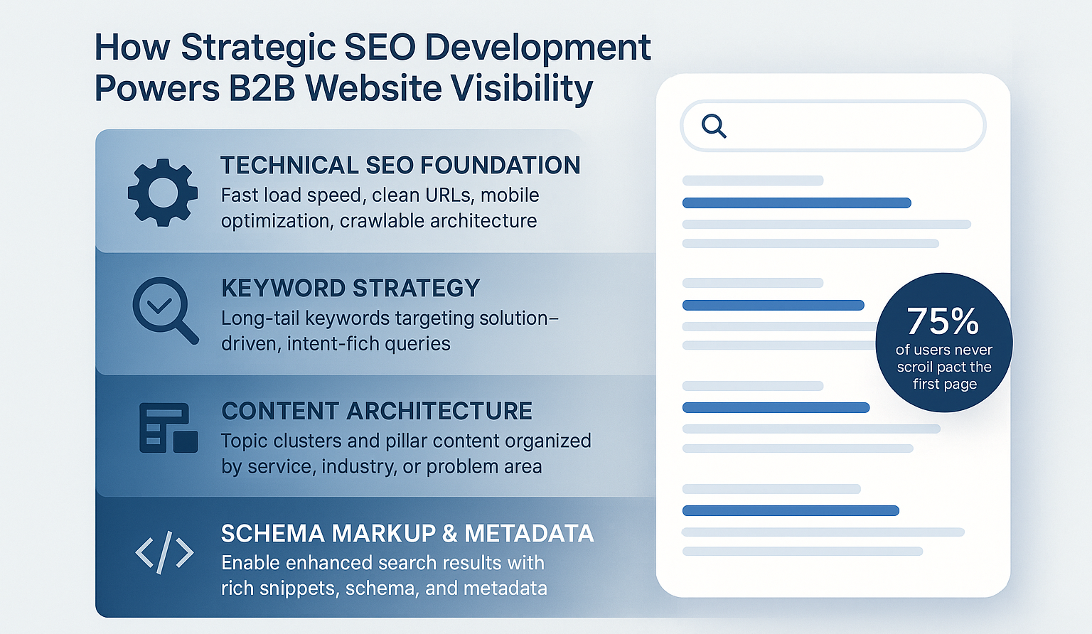 indographics about Improved SEO Visibility and Authority