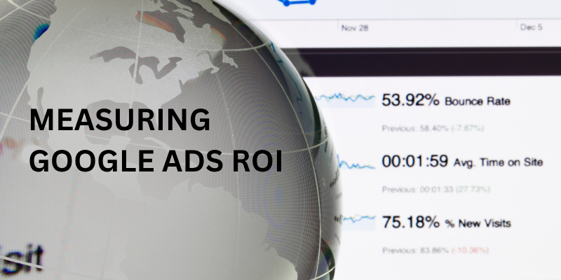 n image showing a digital screen displaying Google Ads performance metrics